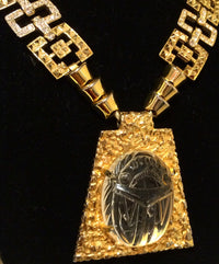 Carved Lucite Scarab
