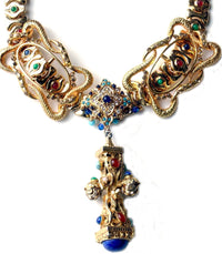 Serpent Buckles and Gem Pendant