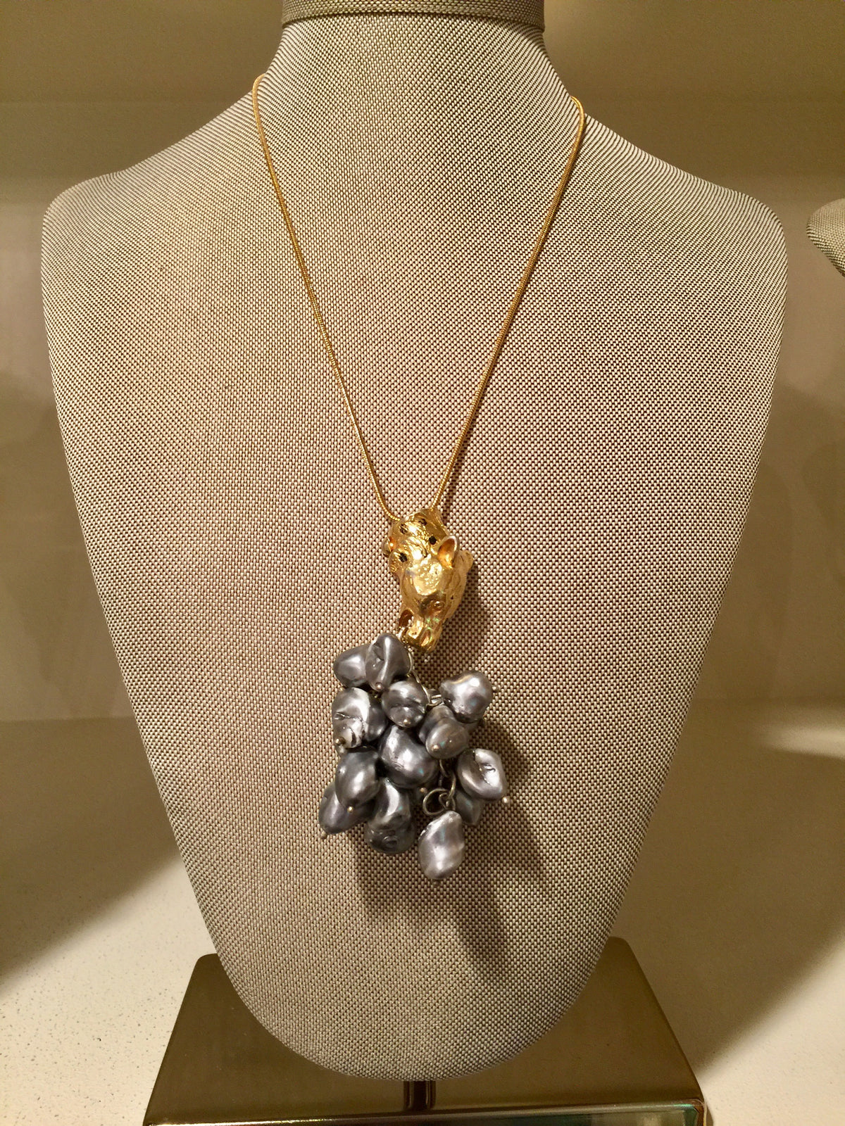 Jungle Cat and Baroque Pearls
