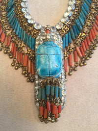 Turquoise and Coral Fringe