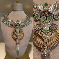 Silvered Wreath Collar