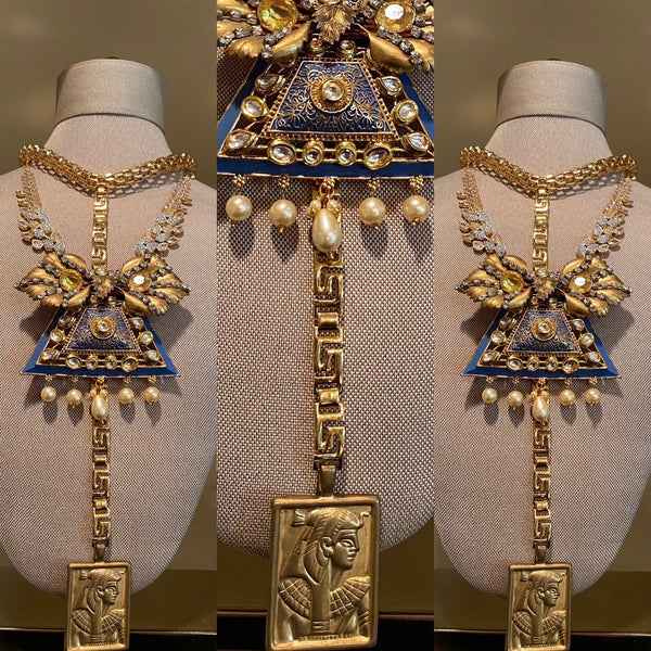 Greek Key Egyptian Drop