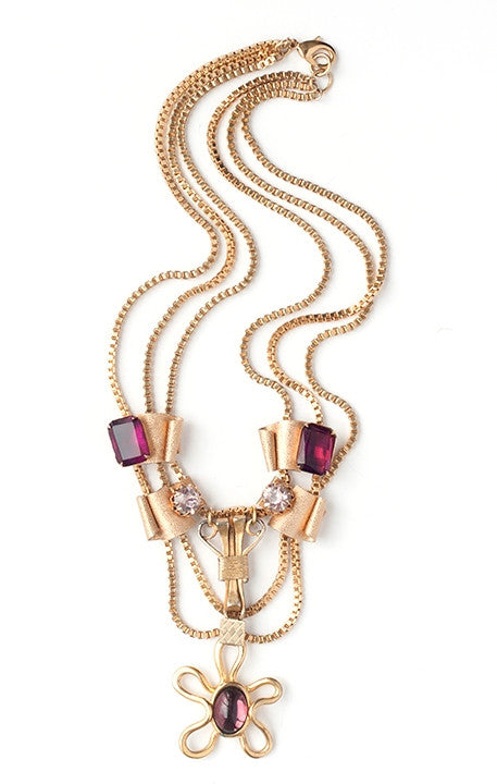 1940s Chain and Mock Amethyst