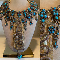 Serpent with Filigree Fringe