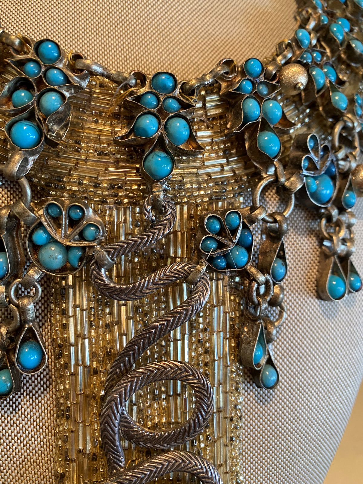 Serpent with Filigree Fringe