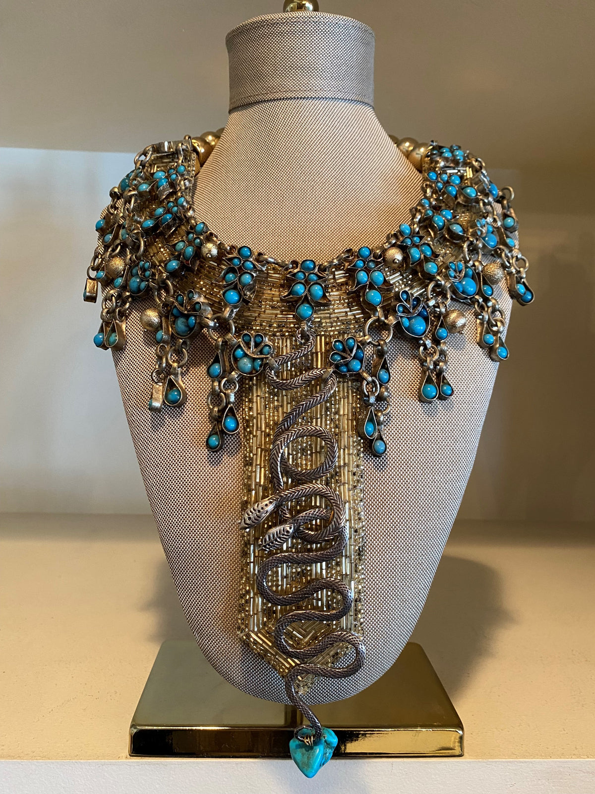 Serpent with Filigree Fringe