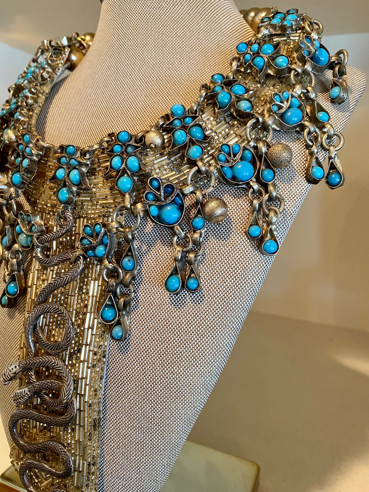 Serpent with Filigree Fringe